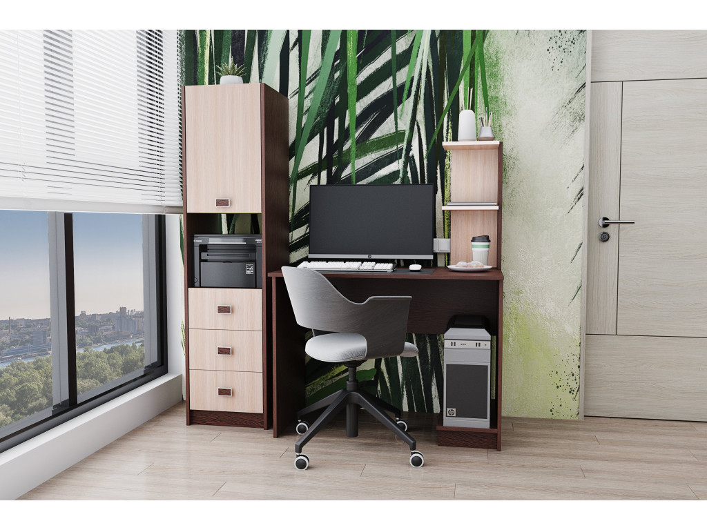 Компьютерный стол ТДН КС Орхидея левый купить по низкой цене в интернет-магазине MebelStol